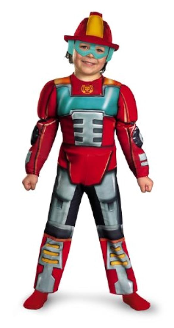 Disfraz unisex de Transformers Heatwave Muscle para niños