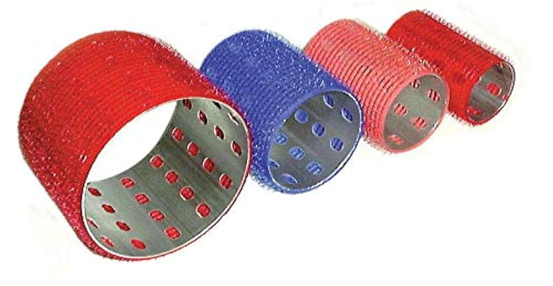 rodillos Pink- Paquete de 4 grande color rosa, 1 - 1/2 pulga