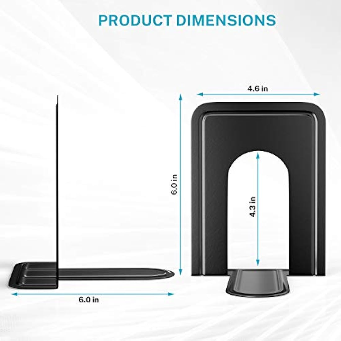 Sujetalibros universales para estanterías de gran calidad