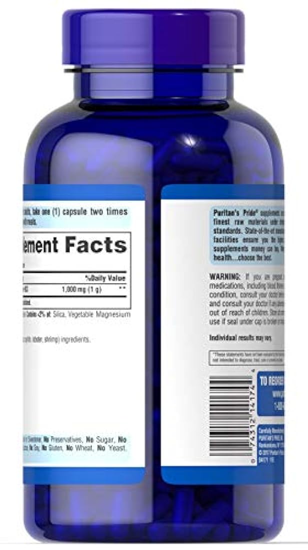 Suplemento Glucosamina HCI 680 mg Cápsulas 240 unidades