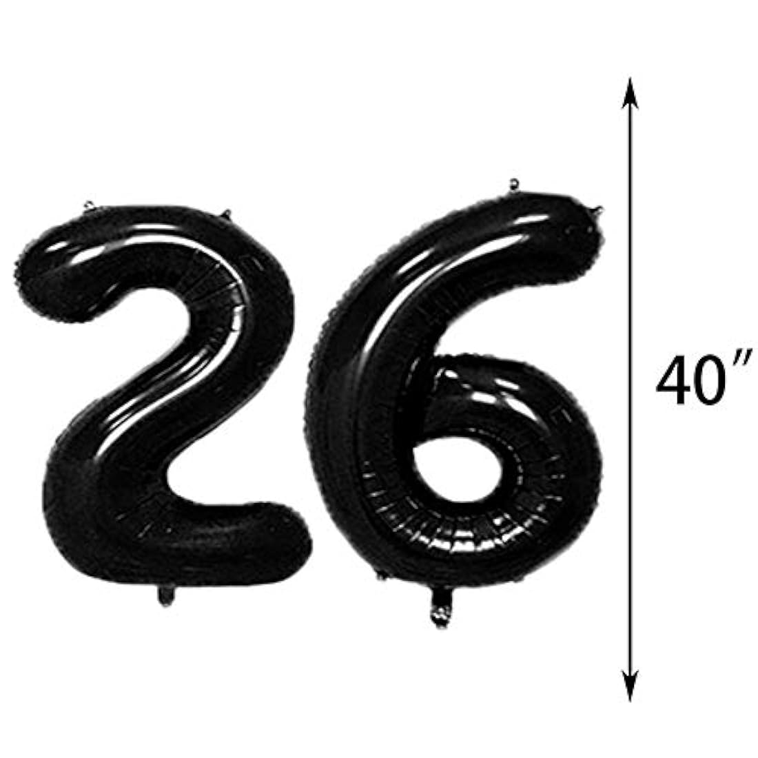 Suministros para fiestas, Globos negros con el número 26