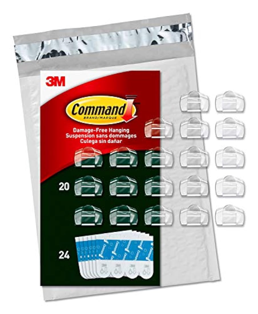 Clips de cable redondos Command AW017-20NA