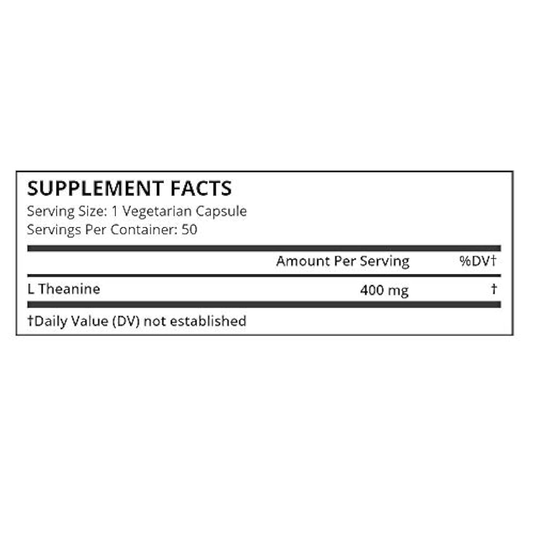 Ciencia pura L-Theanine Suplemento de 400 mg – cognición
