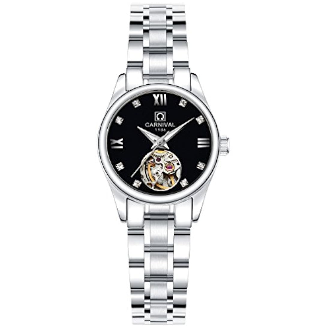 reloj Set de regalo para hombres y mujeres de 2 (negro)