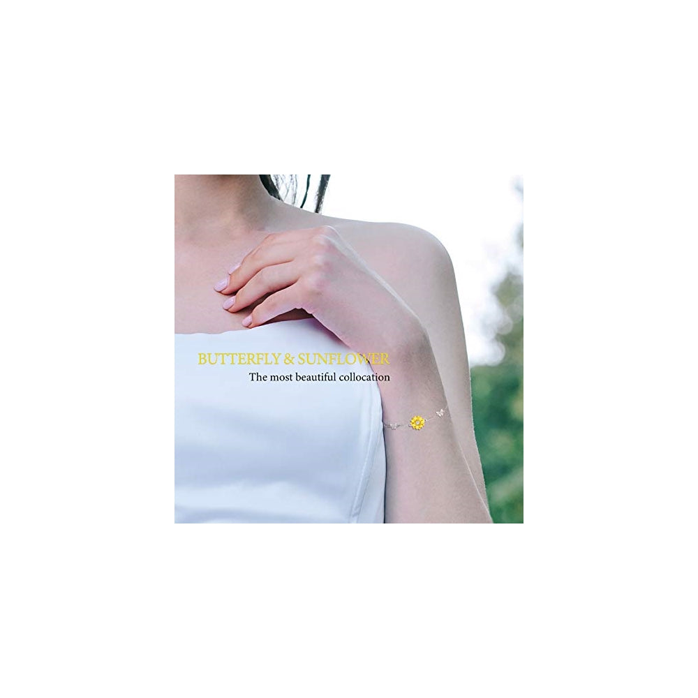 Pulseras de plata de ley 925 para mujer ajustable con dije