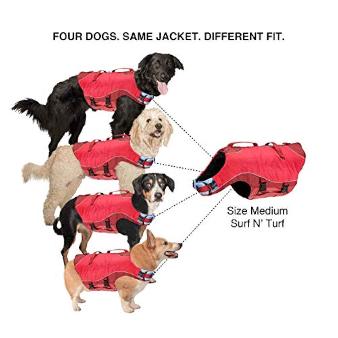 Chaleco salvavidas para perros Kurgo Surf N Turf