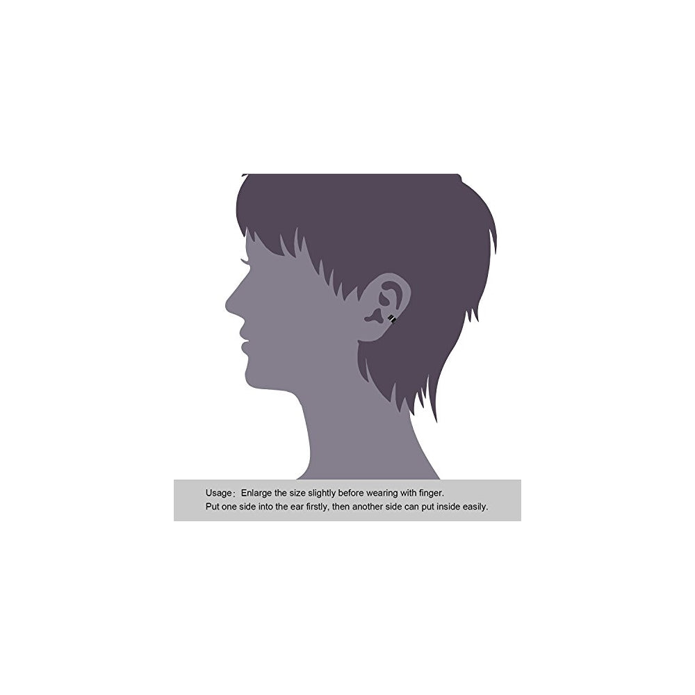 Aretes de acero inoxidable sin pasador de piercing