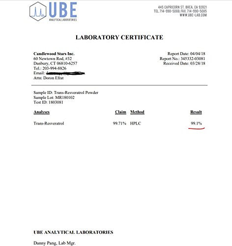 Mega resveratrol, grado farmacéutico, trans-resveratrol