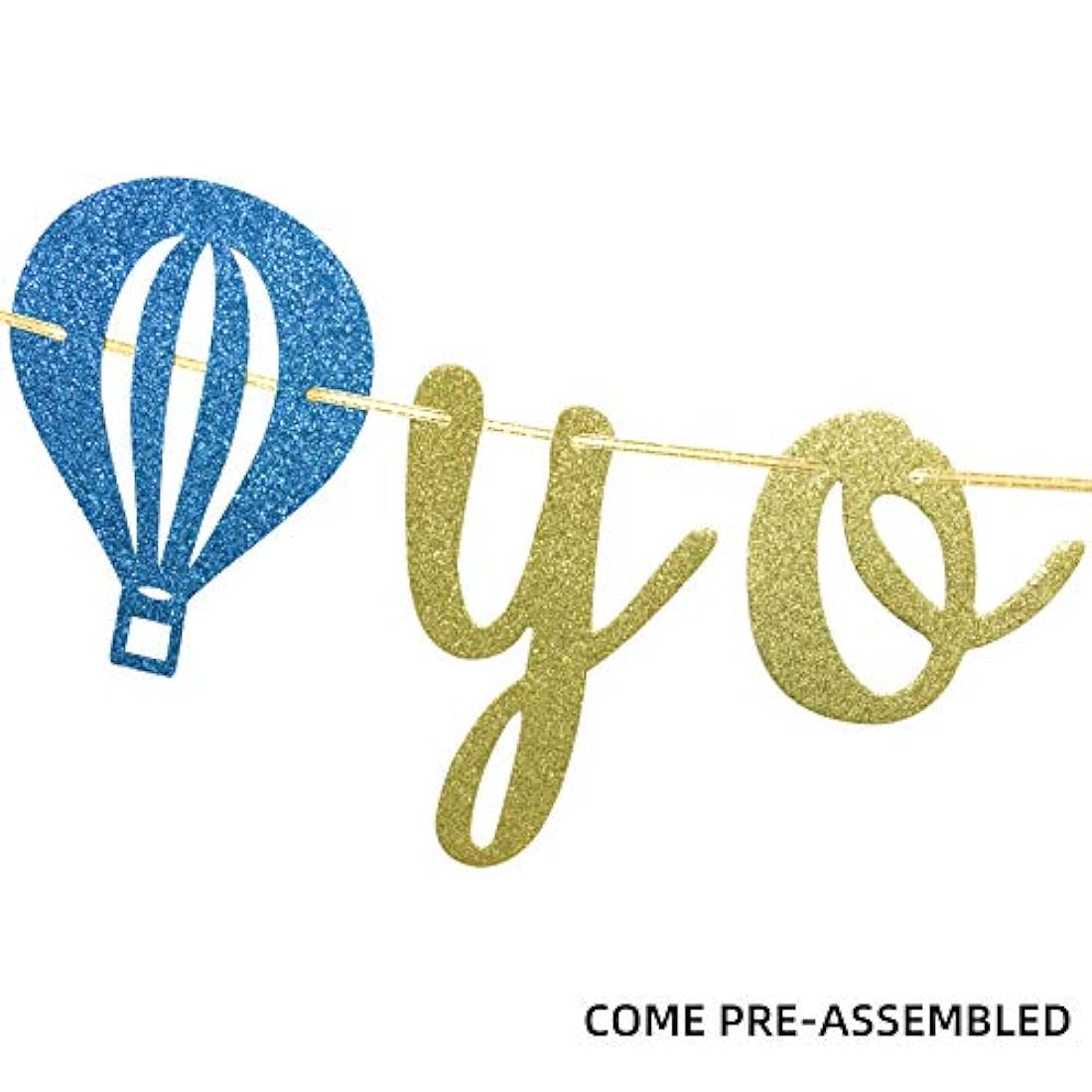 Bandera de fieltro inspirada (dorado y azul)