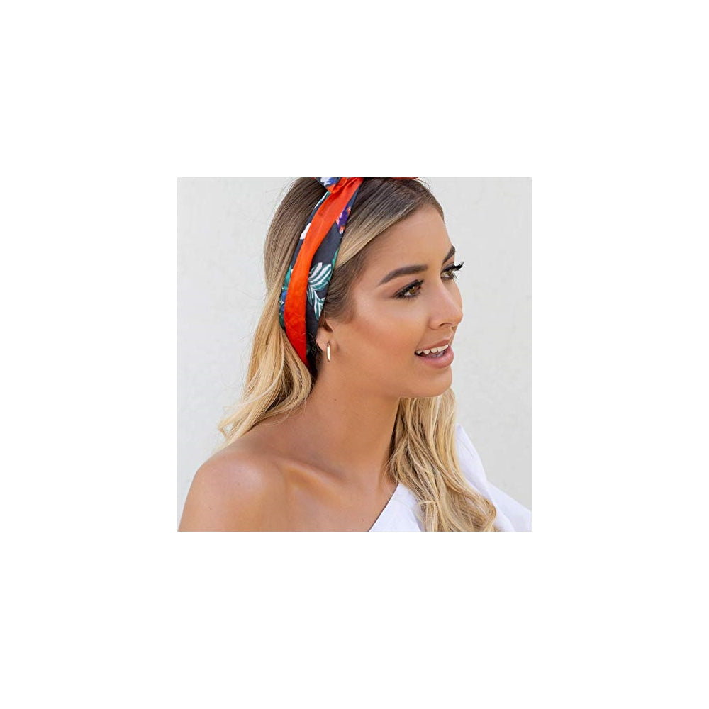 Aretes de aro de plata chapada en oro de 14 quilates