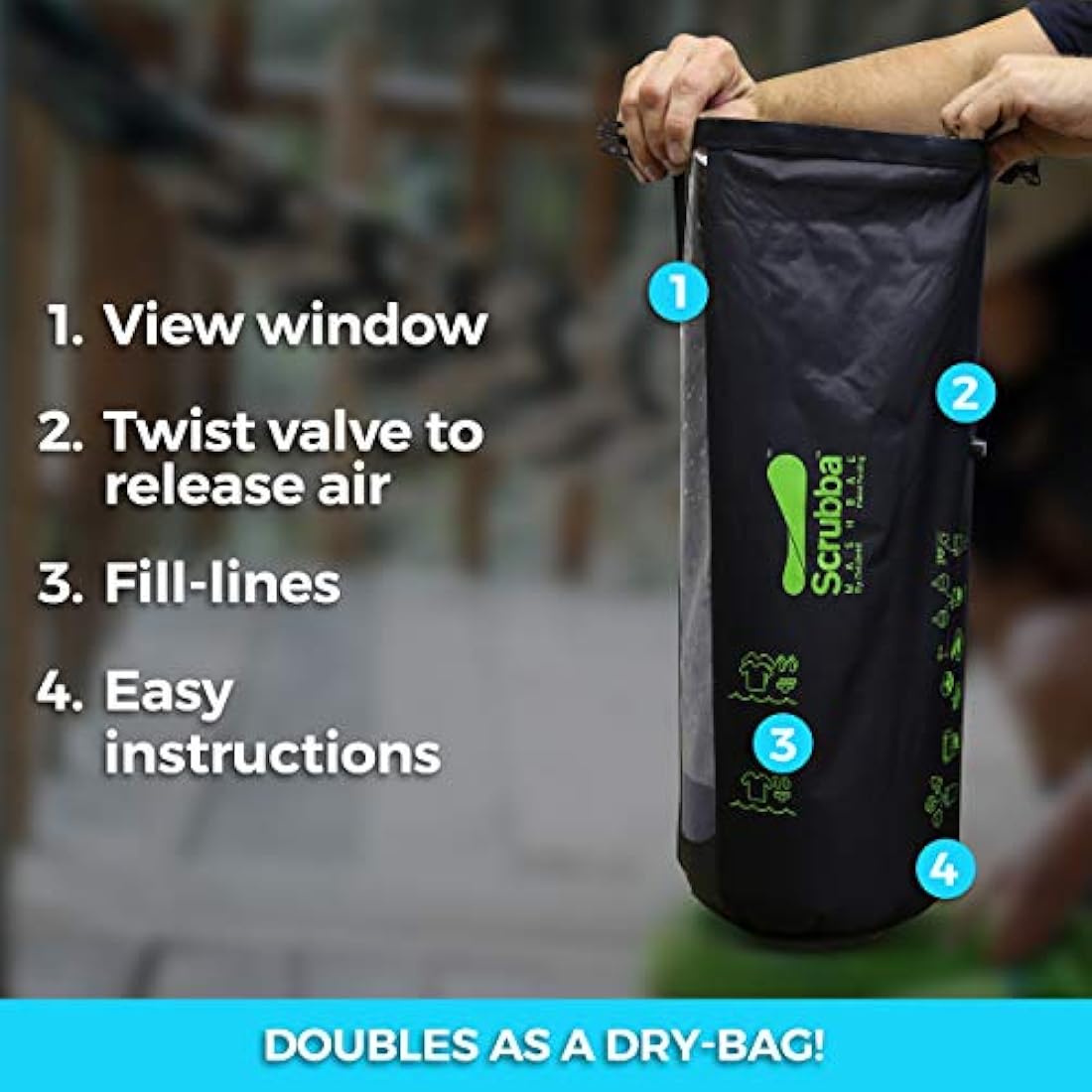 Bolsa de lavado portátil - Lavadora de manos para hotel