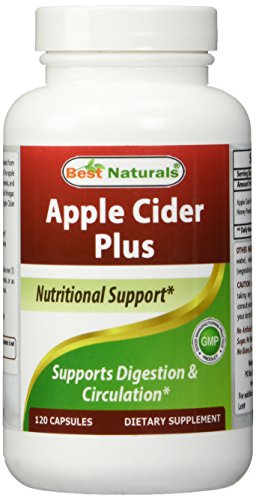Best Naturals cápsulas de 500 mg Vinagre de sidra de manzana