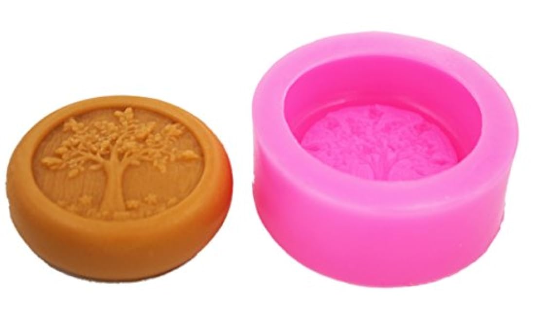 Molde de silicona para jabón de árbol de la vida (S424)