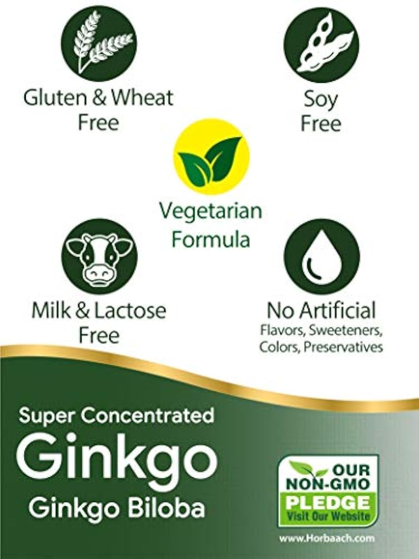 Horbaach Ginkgo Biloba - Extracto líquido de hoja de Biloba