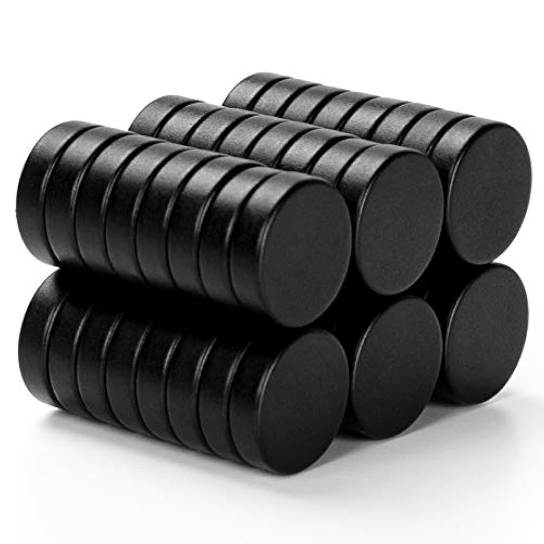 45 pequeños imanes redondos para nevera, revestimiento epoxi