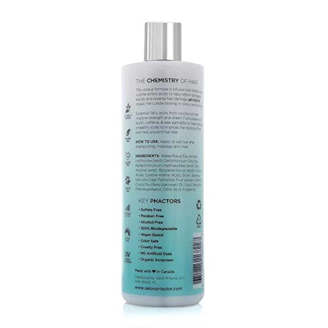 tratamiento de cabello libre de sulfato 8 oz, 8 onzas