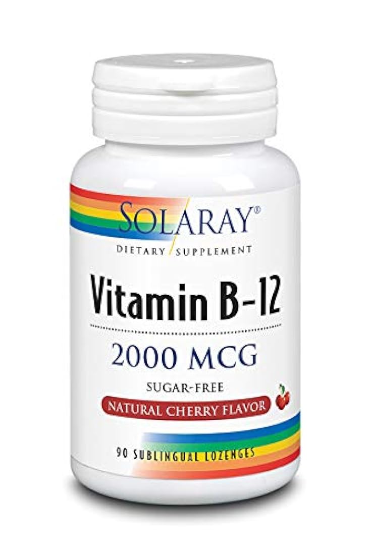 Vitamina B-12 2000 mcg Sabor natural de cereza sin azúcar |