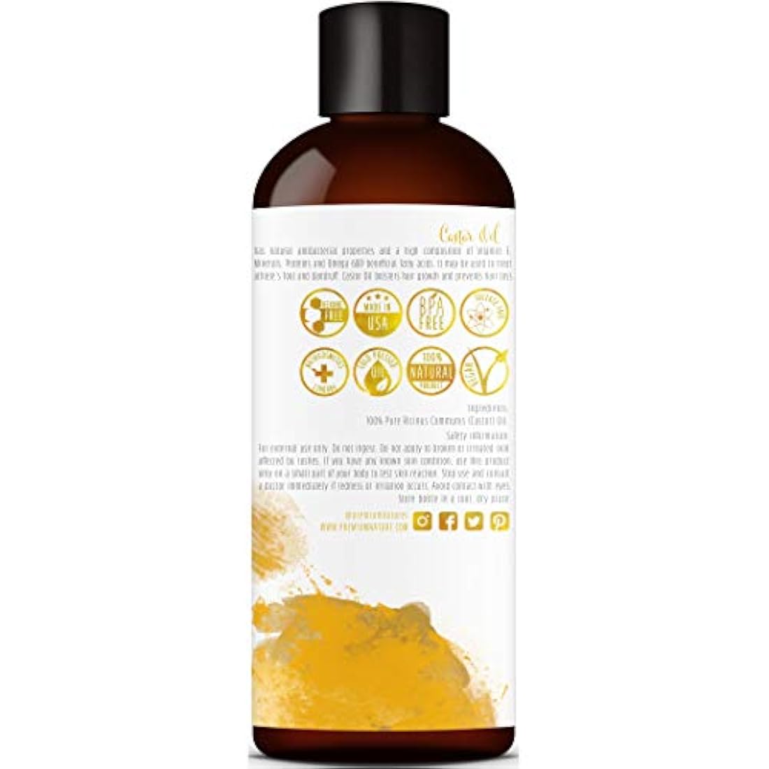 Aceite de ricino, el mejor aceite portador, de 4 onzas