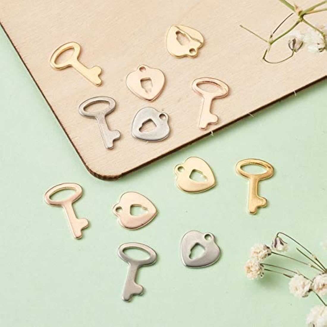 Dijes y Medallas 120 colgantes de acero inoxidable