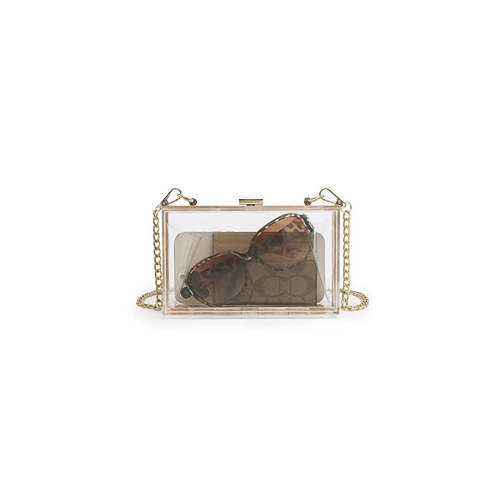 Bolsos de mano transparente para mujer de acrílico