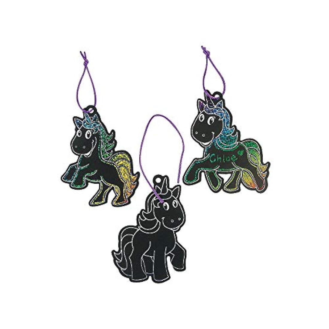 Fun Express - Adornos mágicos 24 piezas de unicornio