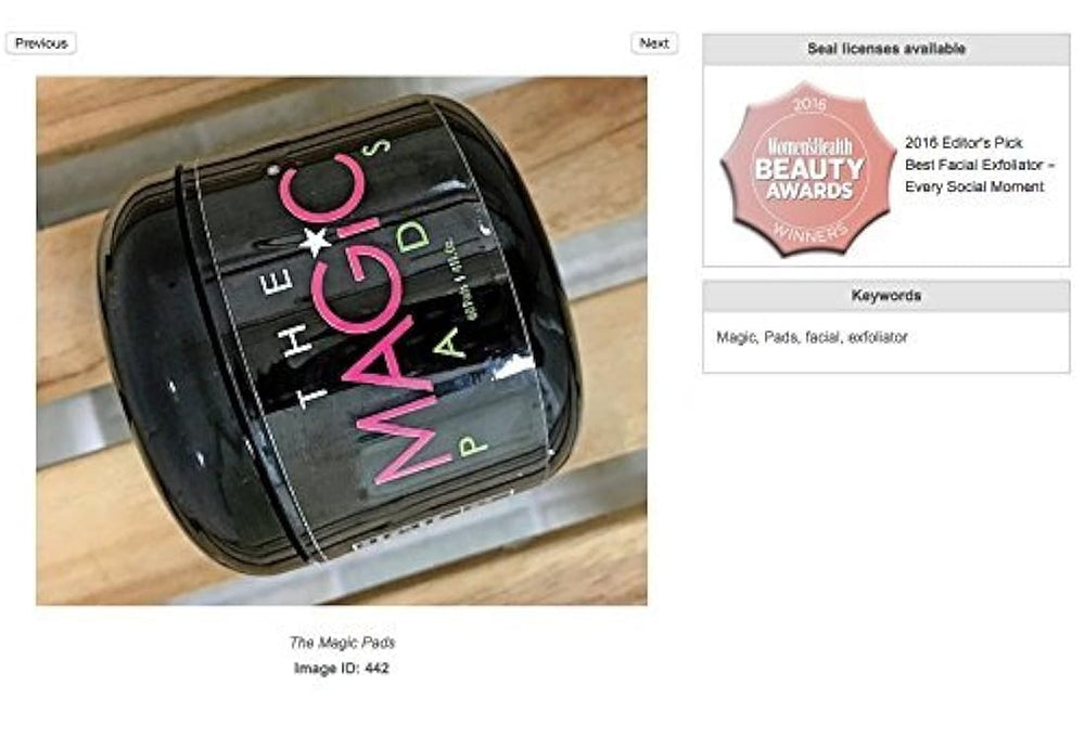 Almohadillas con extractos de USDA Certificado Orgánico