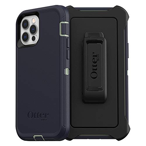 OTTERBOX DEFENDER SERIES - Funda para iPhone 12 y iPhone 12 Pro, color azul oscuro (azul del desierto)