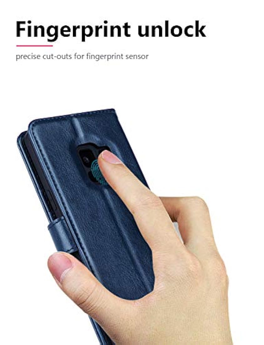 Funda tipo libro para Samsung Galaxy S9 (piel)