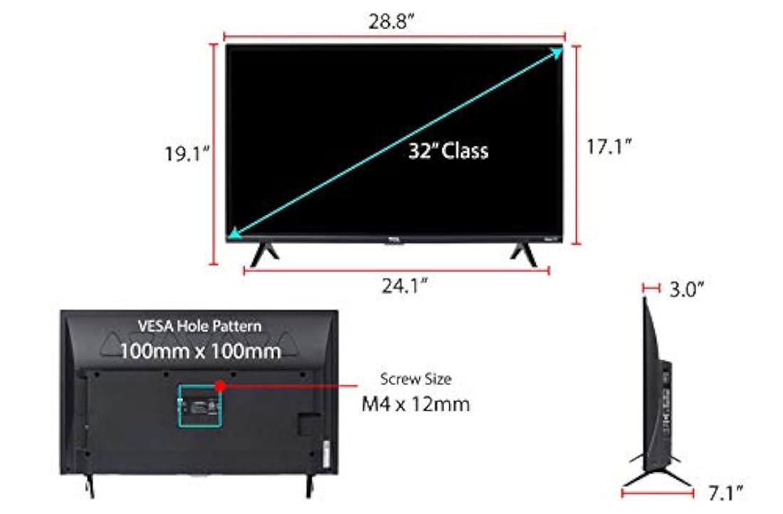 TCL Smart TV LED), monitor