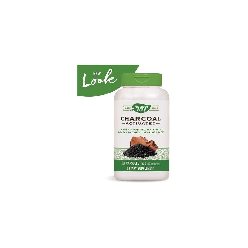 Suplemento Carbón activado 560 mg por porción 360 cápsulas