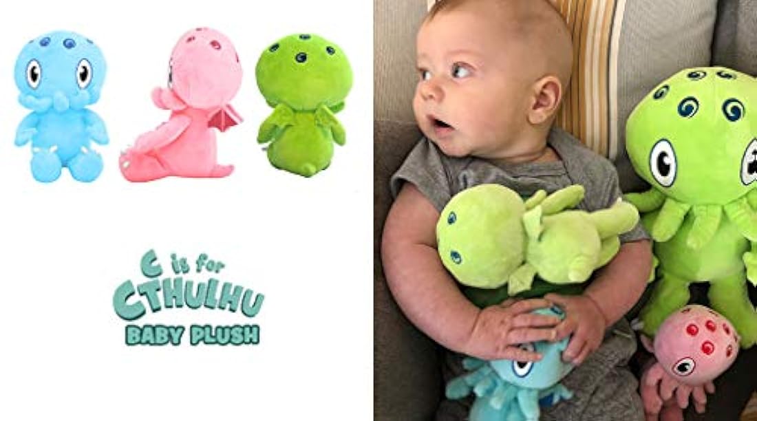 C es para Cthulhu Baby Plush (verde, 6 )