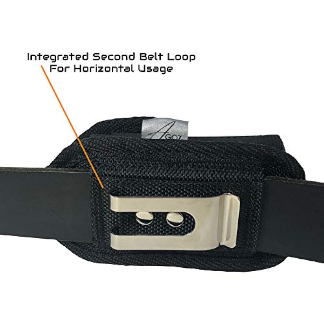 Estuche vertical de telefono con clip para el cinturón