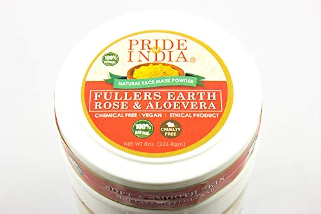 Pride of India Máscarilla limpiadora de arcilla, 8oz