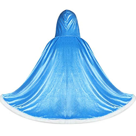 Capa de piel con capucha para disfraz de princesa