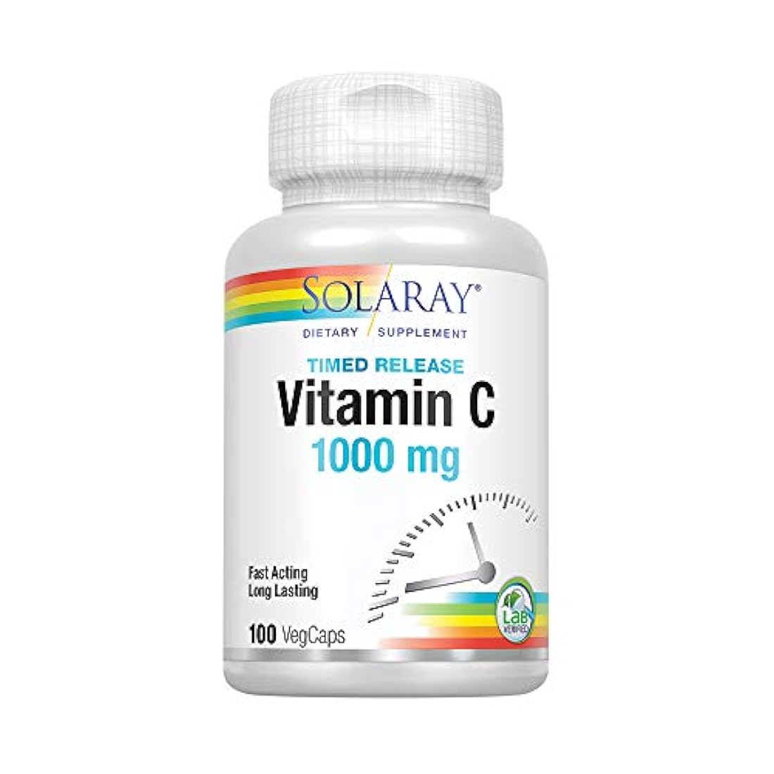 Solaray Vitamina C con escaramujos y acerola 1000 mg