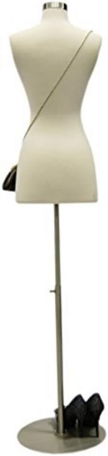 Maniquí Femenino con Base Metálica - Premium Pinnable #F2/4W+BS-04