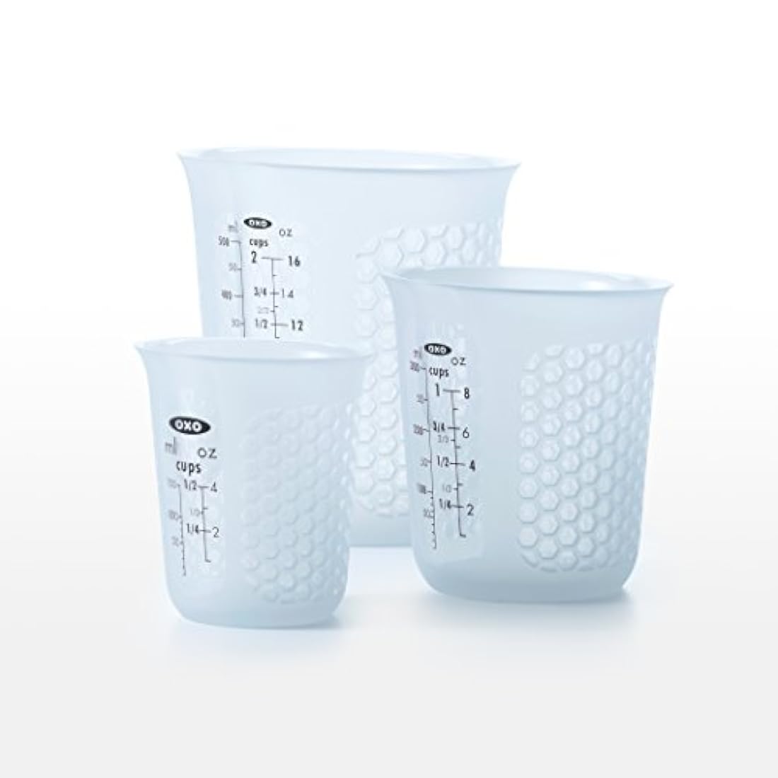 Taza de medir de silicón para exprimir y verter