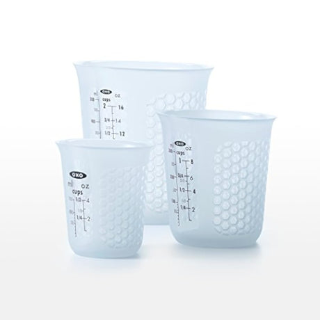 Taza de medir de silicón para exprimir y verter