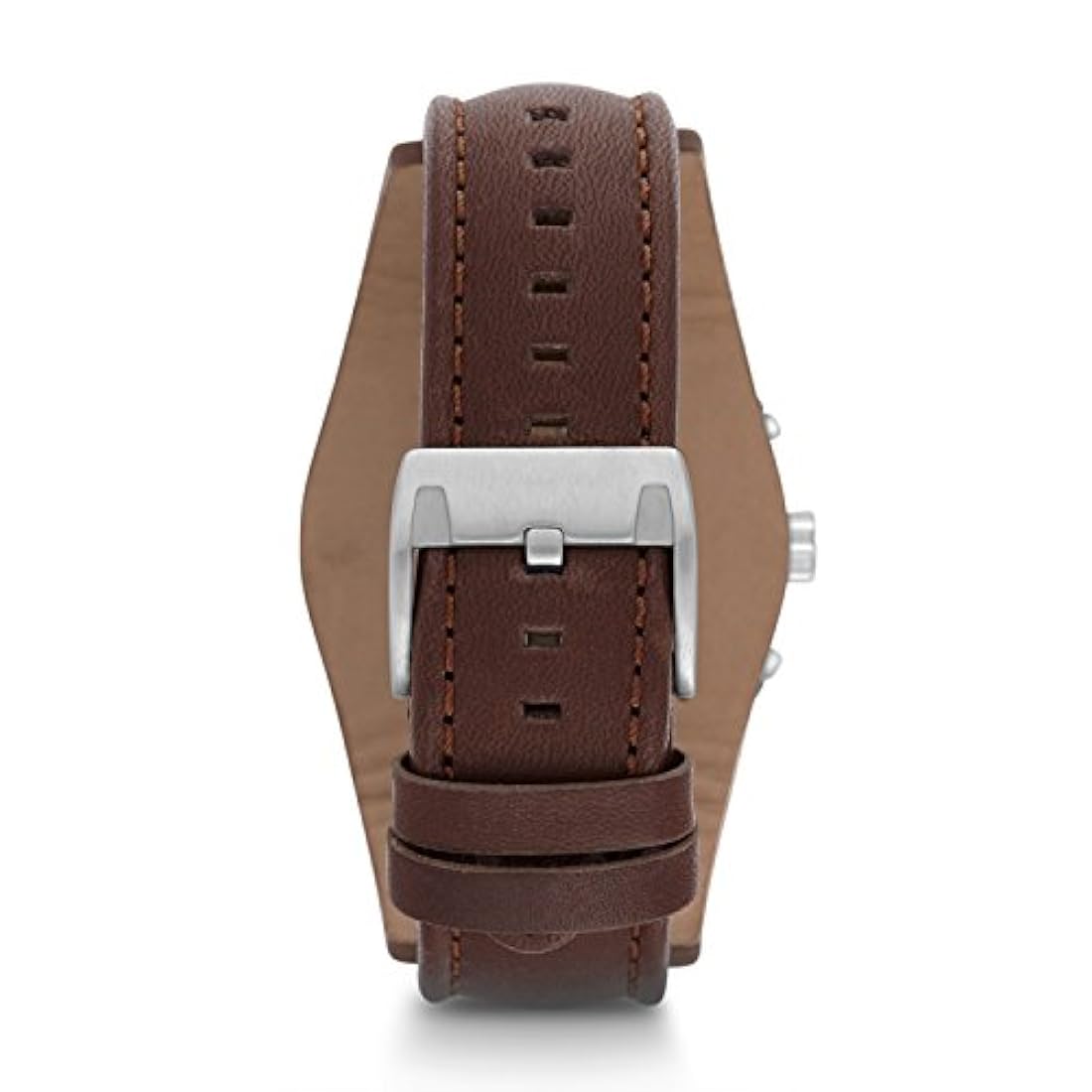 Reloj de cuarzo para hombre de acero inoxidable y cuero