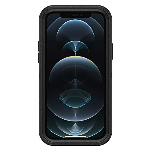 OTTERBOX DEFENDER SERIES - Carcasa para iPhone 12 y iPhone 12 Pro, diseño de borde real (negro/gráfico de borde realtree)