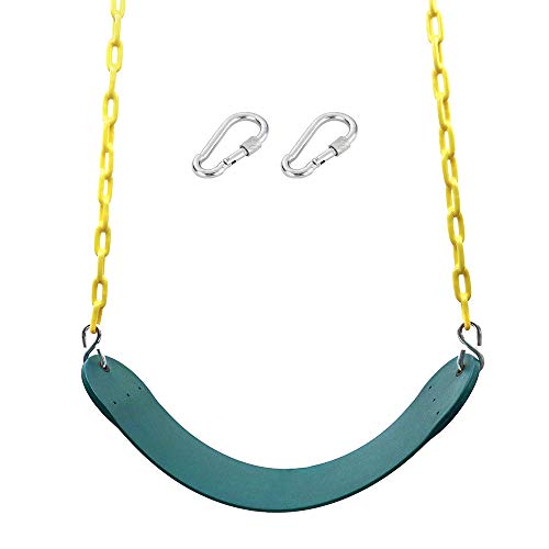 Juego de columpio de repuesto para asiento de columpio de 66 pulgadas, con revestimiento de plástico, accesorios de repuesto