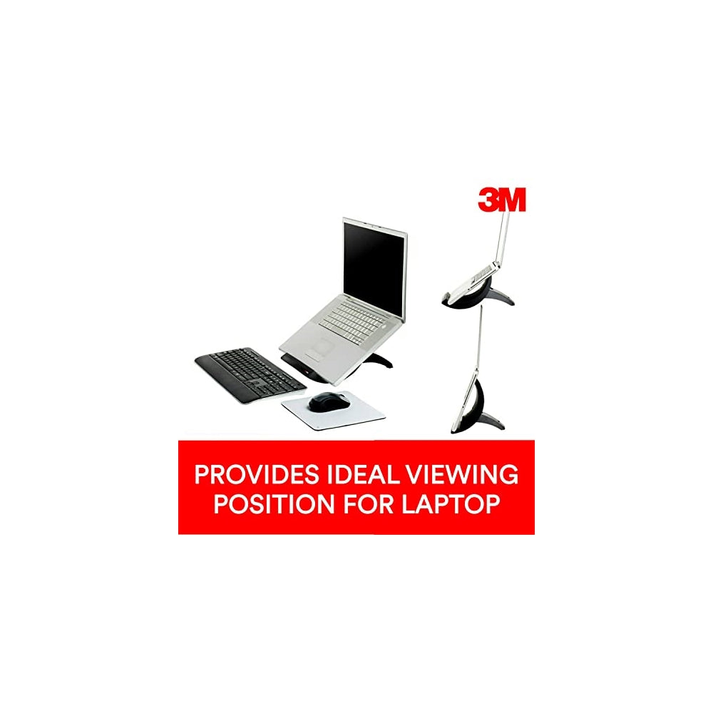 Bases o Soporte elevador 3M para notebook ajustable Negro