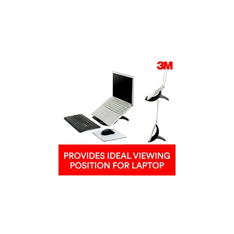 Bases o Soporte elevador 3M para notebook ajustable Negro