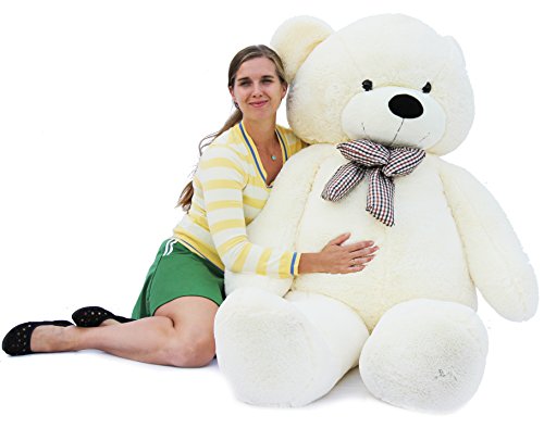 Oso gigante de peluche 78 de 6.5 pies color Blanco