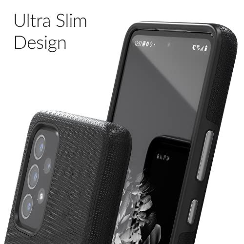 Crave Dual Guard - Funda para Samsung Galaxy A53, protección a prueba de golpes, doble capa para Samsung Galaxy A53 5G, color negro