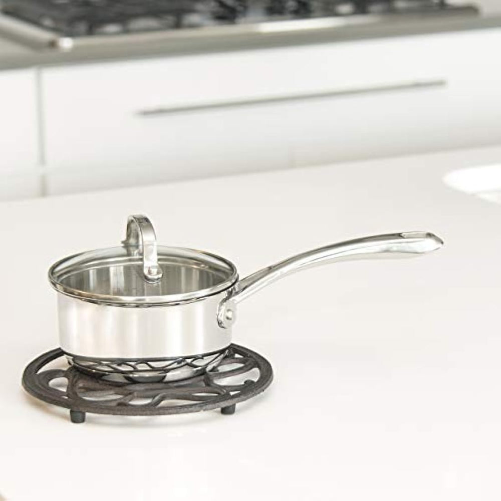 soporte hierro fundido para platos calientes