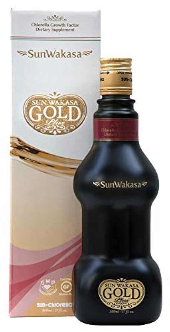 Sun Chlorella Sun Wakasa Gold Plus 500 ml,SWGP,paquete de 1