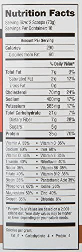 Batido de comidas con alto contenido de proteínas de 2.47l