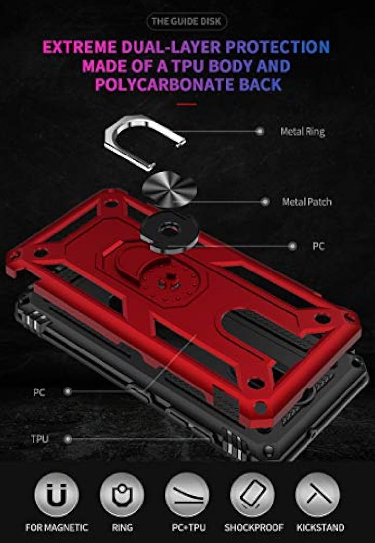 Funda de metal con diseño de gota para LG Aristo 4-Dionsibe