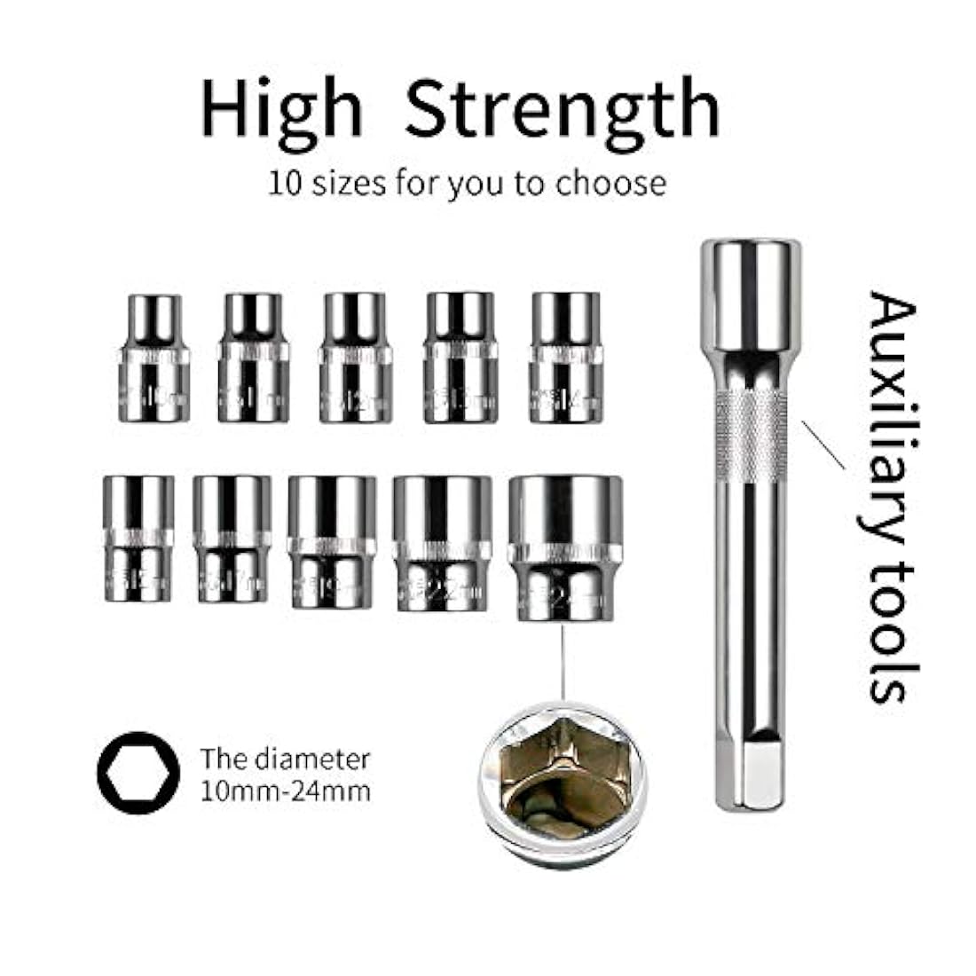 Egofine - Juego de llaves de vaso